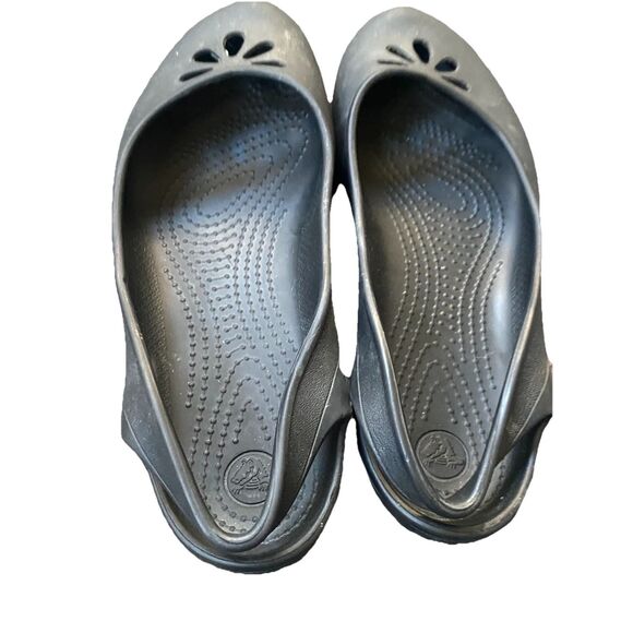 Crocs Womens Kadee Flat Ballet Slip On Comfort Size 9 Shoes Sandals Black - Picture 9 of 9